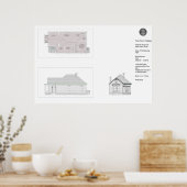 Fünf-Zimmer-Hütte Poster (Küche)