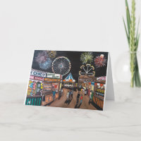 Funfair bei der Nachtmalerei von Alfred Fox