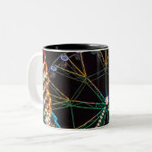 Funfair Ferris Wheel at Night Zweifarbige Tasse (Vorderseite Links)