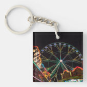 Funfair nachts schlüsselanhänger (Vorderseite)
