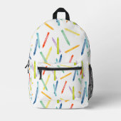 Funfetti Crayons Backpack Bedruckter Rucksack (Vorderseite)