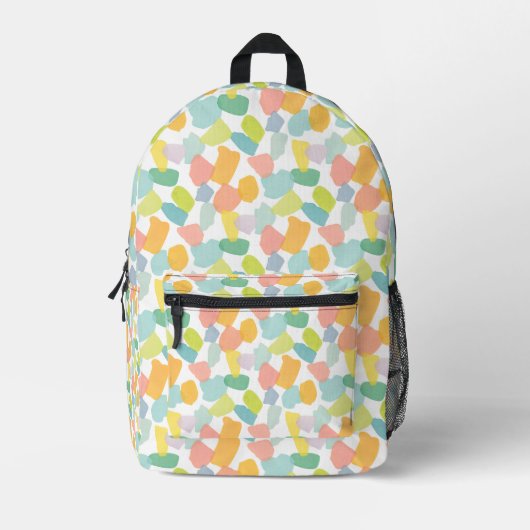 Funfetti Geometric Backpack Bedruckter Rucksack (Vorderseite)