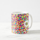 Funfetti Monogramm Kaffeetasse (VorderseiteRechts)