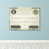 fünfhundert livres Banknote, 19. Juni 1791 Leinwanddruck (Insitu (Holzboden))