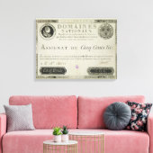 fünfhundert livres Banknote, 19. Juni 1791 Leinwanddruck (Insitu (Wohnzimmer))