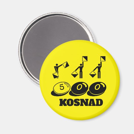 fünfhundertstes Button, das für Sie von der Mannsc Magnet (Vorderseite/Rückseite)