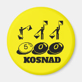 fünfhundertstes Button, das für Sie von der Mannsc Magnet (Vorne)