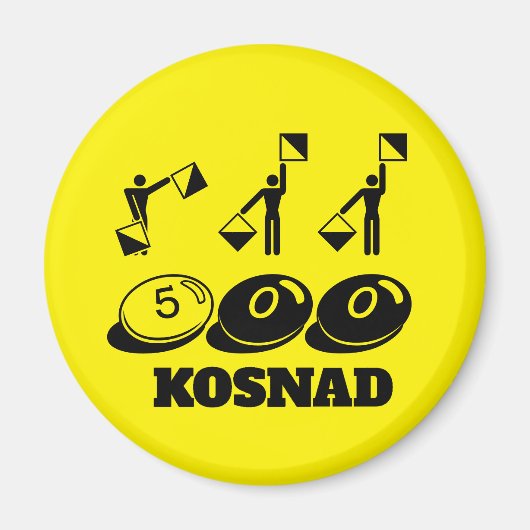 fünfhundertstes Button, das für Sie von der Mannsc Magnet (Vorne)