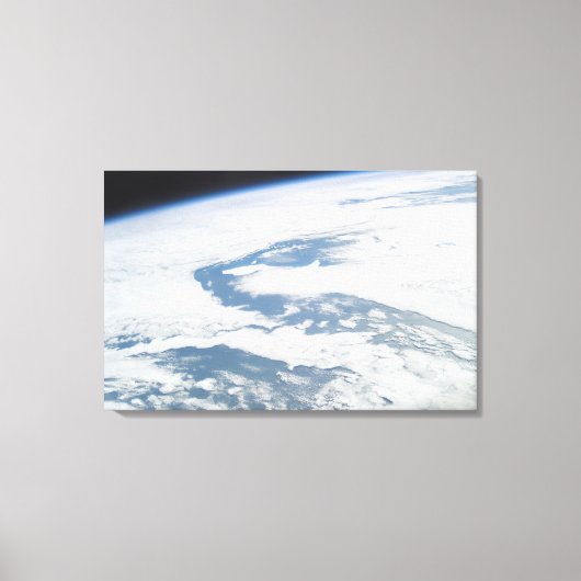 Fünfjährige Eisberge in der Nähe der Insel Süd-Geo Leinwanddruck (Vorderseite)