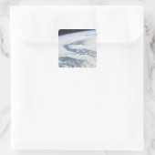 Fünfjährige Eisberge in der Nähe der Insel Süd-Geo Quadratischer Aufkleber (Tasche)