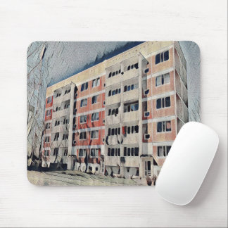 fünfstöckiges Gebäude Mousepad