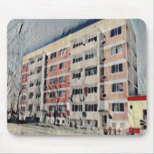 fünfstöckiges Gebäude Mousepad (Vorne)