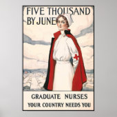 Fünftausend bis Juni Nurse Rekrutieren Poster (Vorne)