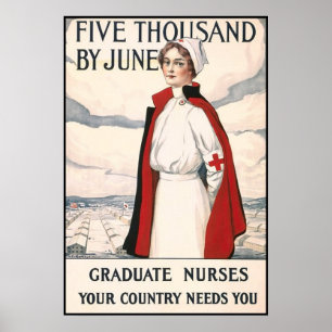 Fünftausend bis Juni Nurse Rekrutieren Poster