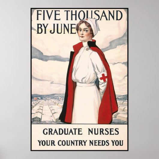 Fünftausend bis Juni Nurse Rekrutieren Poster (Vorne)
