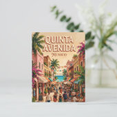 Fünfte Avenida Mexico Postkarte (Stehend Vorderseite)