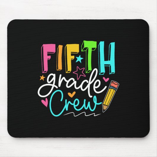 Fünfte Crew-Team 5. Klasse Lehrer Student Mousepad (Vorne)