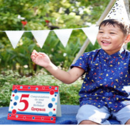 Fünfte Geburtstagskarte Personalisiert! Karte