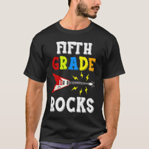 Fünfte Grade Rocks Gitarrenmusik Erster Tag von Sc T-Shirt