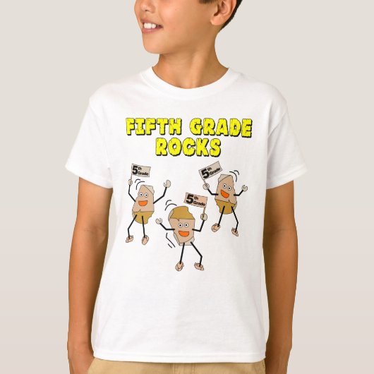 Fünfte Grade Rocks T-Shirt (Vorderseite)