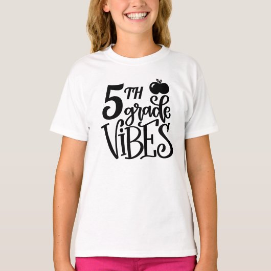 Fünfte Grade Vibes School T-Shirt (Vorderseite)