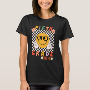 Fünfte Grade Vibes Smile Erster Tag der Schule 5th T-Shirt