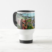Fünfte heilige Blumen-Mädchen-Tasse Reisebecher (Vorderseite Links)