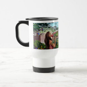 Fünfte heilige Blumen-Mädchen-Tasse Reisebecher
