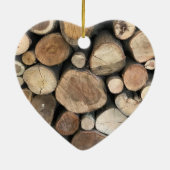 Fünfte Hochzeit Jahrestag bearbeitet Keramik Ornament (Hinten)