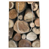 Fünfte Hochzeit Jahrestag bearbeitet Mittlere Geschenktüte (Rückseite)