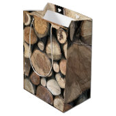 Fünfte Hochzeit Jahrestag bearbeitet Mittlere Geschenktüte (Rückseite Schrägansicht)