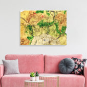 Fünfte Karte des Vergessenen Reiches Leinwanddruck (Insitu (Wohnzimmer))