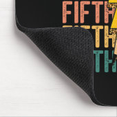 Fünfte Klasse Blitz-Bleistift Retro-Lehrer Bo Mousepad (Ecke)