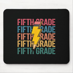Fünfte Klasse Blitz-Bleistift Retro-Lehrer Bo Mousepad