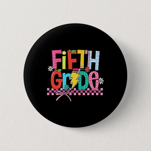 Fünfte Klasse Ck Zur Schule 5. Klasse Coquette Leh Button (Vorderseite)