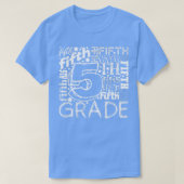 Fünfte Klasse Doodle zurück zum Schullehrer T-Shirt (Design vorne)