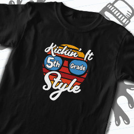 Fünfte Klasse erster Tag 5. Klasse zurück zur Schu T-Shirt