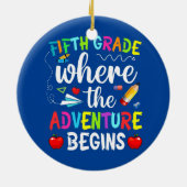 Fünfte Klasse, in der das Abenteuer mit Kindern be Keramik Ornament (Hinten)