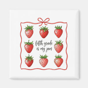 Fünfte Klasse ist mein Strawberry-Teacher aus Marm Magnet