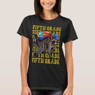 Fünfte Klasse Jimothy Waschbär Zurück zur Schule T-Shirt