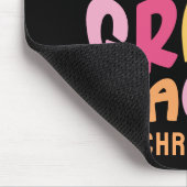 Fünfte Klasse Lehrer Farbiger Text Mousepad (Ecke)