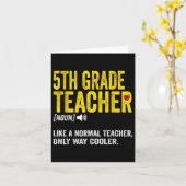 Fünfte Klasse Lehrer Fünfte Klasse Definition Karte (Gelbe Blume)