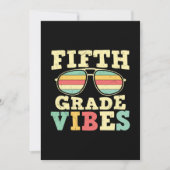 Fünfte Klasse Lehrer Fünfte Klasse Vibes Einladung (Vorderseite)