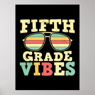 Fünfte Klasse Lehrer Fünfte Klasse Vibes Poster