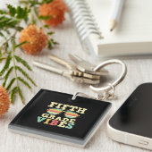 Fünfte Klasse Lehrer Fünfte Klasse Vibes Schlüsselanhänger (Vorderseite rechts)