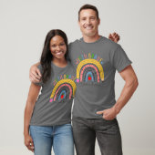 Fünfte Klasse Lehrer Funny Boho Rainbow Back to Sc T-Shirt (Unisex)