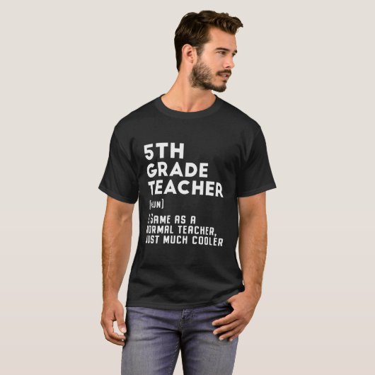 Fünfte Klasse Lehrer Funny First Day Zurück zur Sc T-Shirt (Vorne ganz)