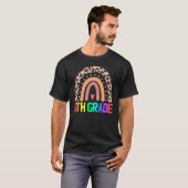 Fünfte Klasse Lehrer Leopard Regenbogen Fünfte Kla T-Shirt (Vorne ganz)