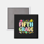 Fünfte Klasse Lehrer Student Groovered zurück Magnet (Vorderseite/Rückseite)