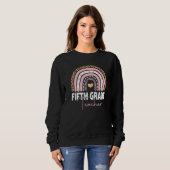 Fünfte Klasse Lehrer Team 5th Grade Squad Rainbow Sweatshirt (Vorne ganz)